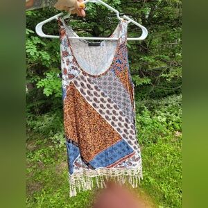 Paisley tank top blouse